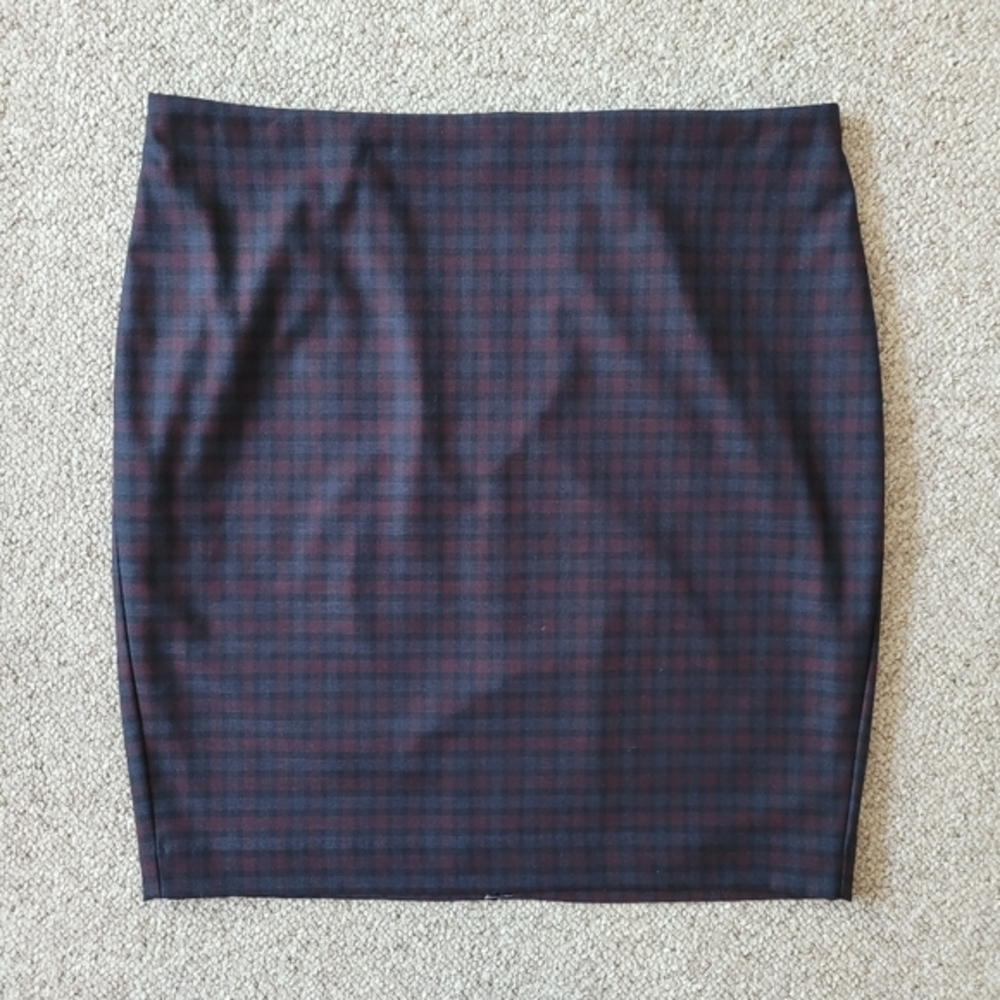 NWT Express Plaid Pencil Skirt Size 16